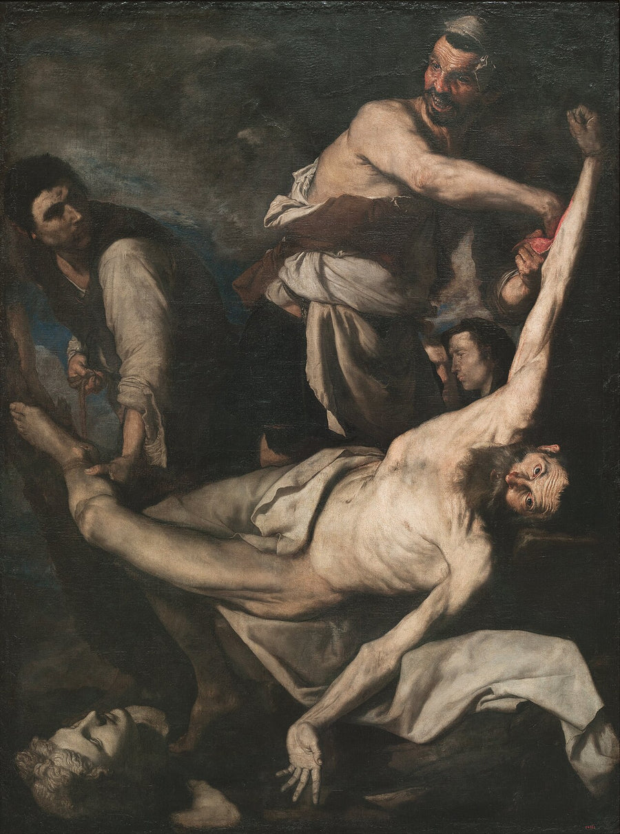 Le martyre de saint Barthélemy, clair-obscur de Jusepe de Ribera, 1644