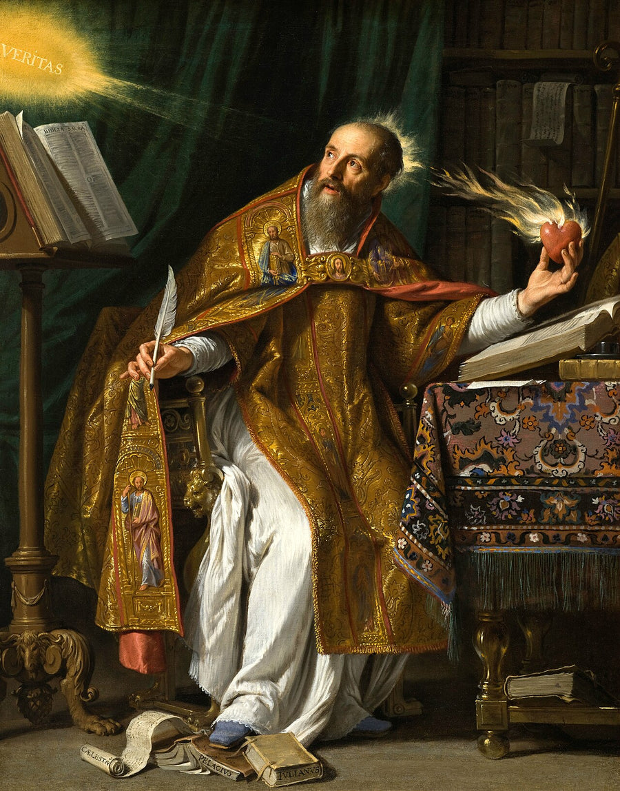 Saint Augustin d'Hippone au cœur enflammé, tableau de Philippe de Champaigne, vers 1645-1650