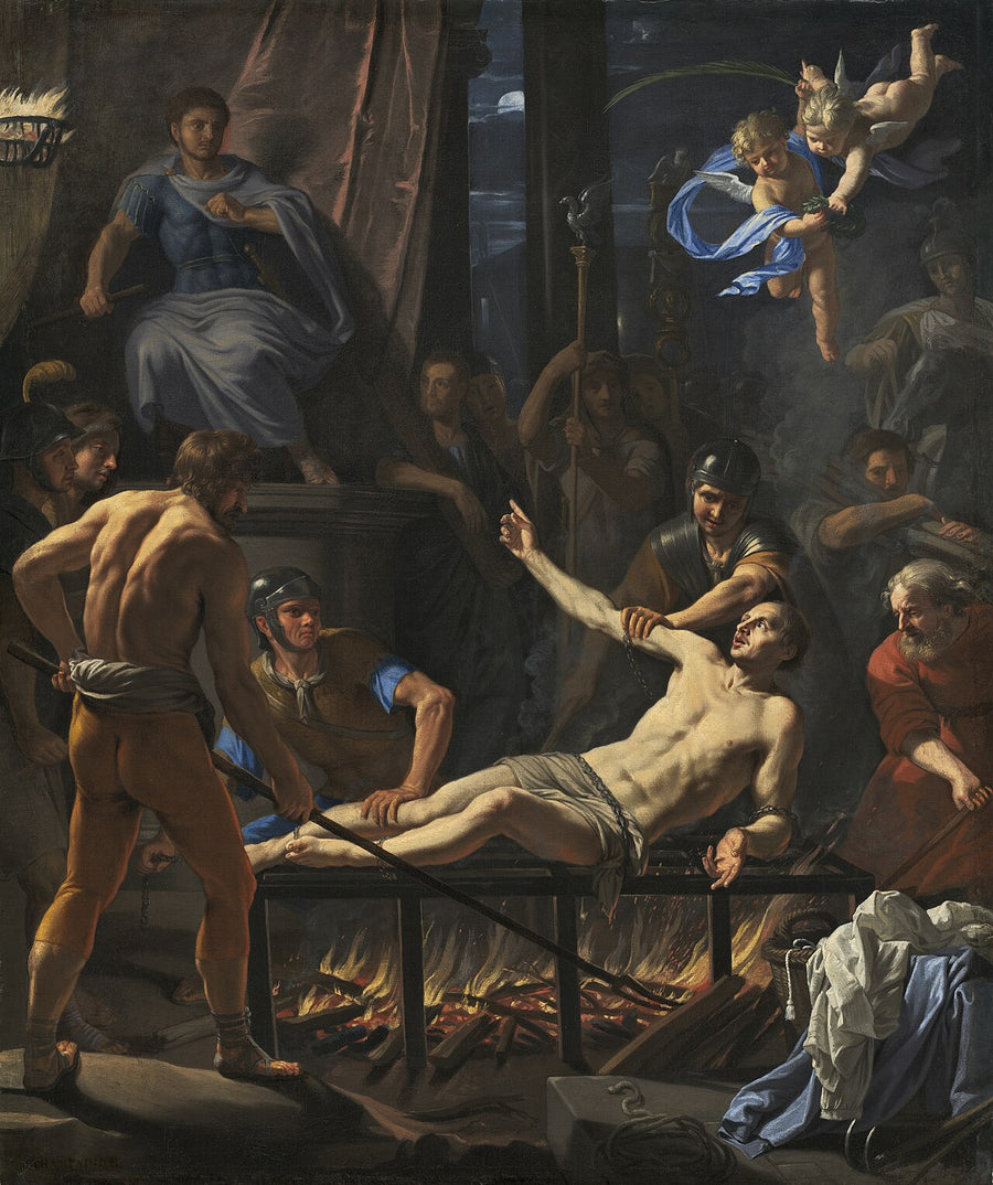 Le martyre de saint Laurent sur le gril, peinture de Jean-Baptiste de Champaigne, vers 1660