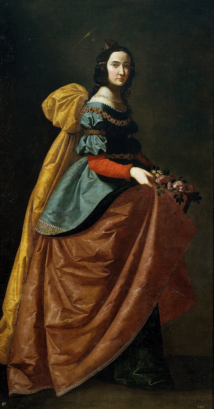 Sainte Élisabeth de Portugal et le miracle des roses, peinture de Francisco de Zurbarán, musée du Prado