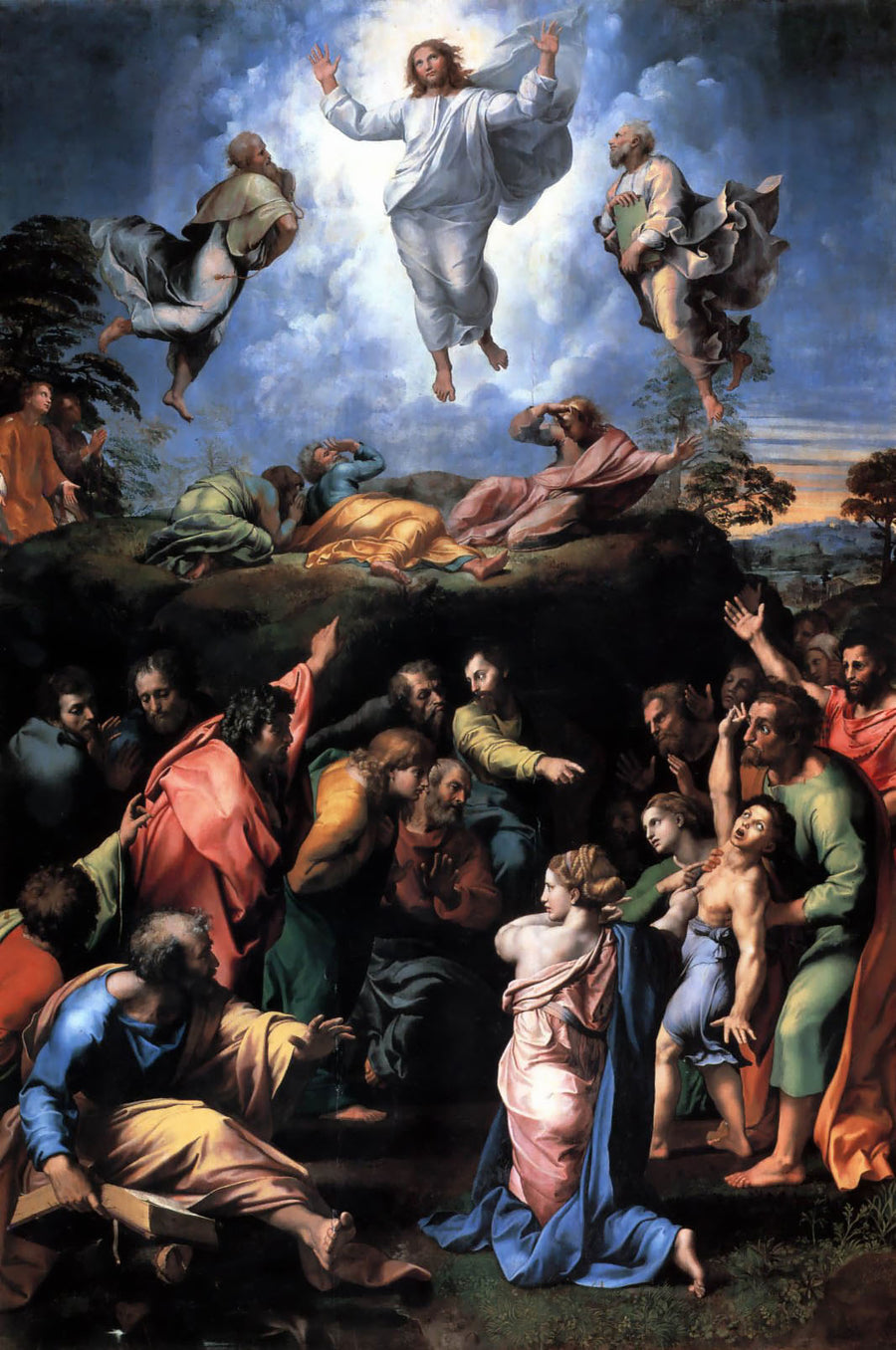 La Transfiguration du Seigneur, tableau de Raphaël, 1518-1520, pinacothèque vaticane