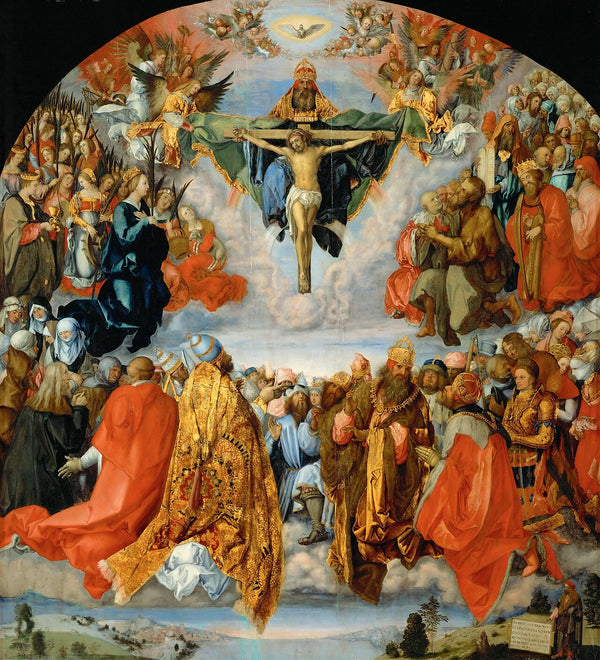 L'Adoration de la Trinité par tous les saints, Albrecht Dürer, 1511, musée d'Histoire de l'art, Vienne