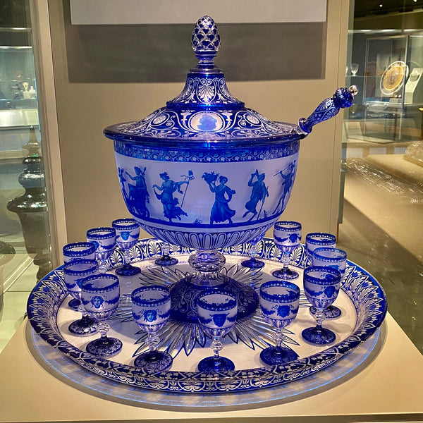 Compagnie des cristalleries de Baccarat — This dazzlingly detailed punch set, produced by the Compagnie des Verreries et Cristalleries de Baccarat, won a grand pr (CC BY-SA 4.0, Andre Carrotflower)