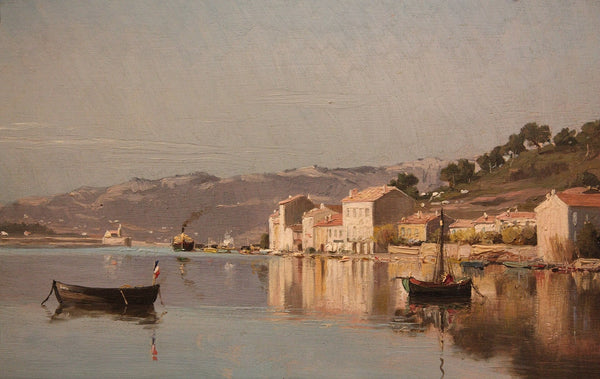 Gustave Fayet, « Vue de Saint-Mandrier, près de Toulon », huile sur toile, 1890.