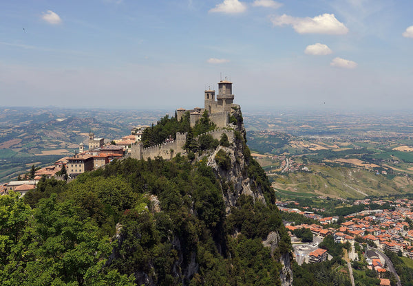 Le mont Titano et la Republique de Saint-Marin