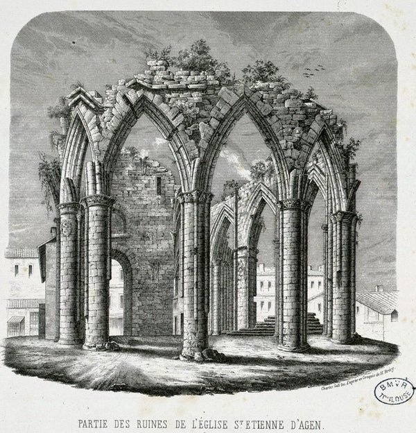 Ruines de l'ancienne cathédrale Saint-Étienne d'Agen