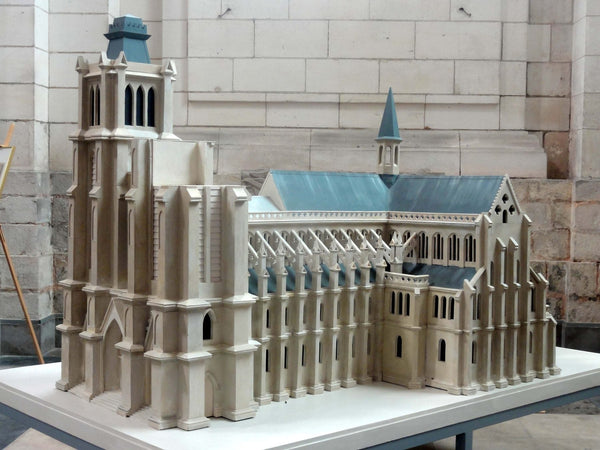Maquette de l'ancienne cathédrale gothique d'Arras