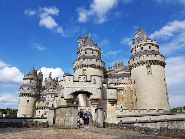 Façade extérieure du château de Pierrefonds restitué par Viollet-le-Duc