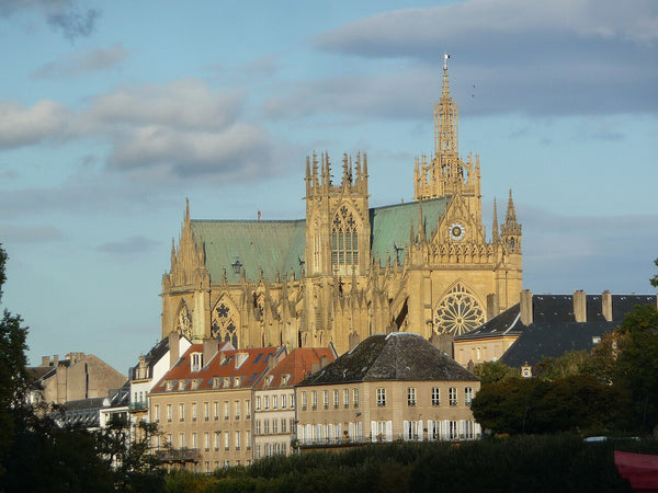 La cathédrale Saint-Étienne de Metz dominant les toits de la ville