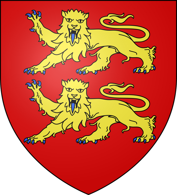 Blason de Normandie (deux léopards d'or)