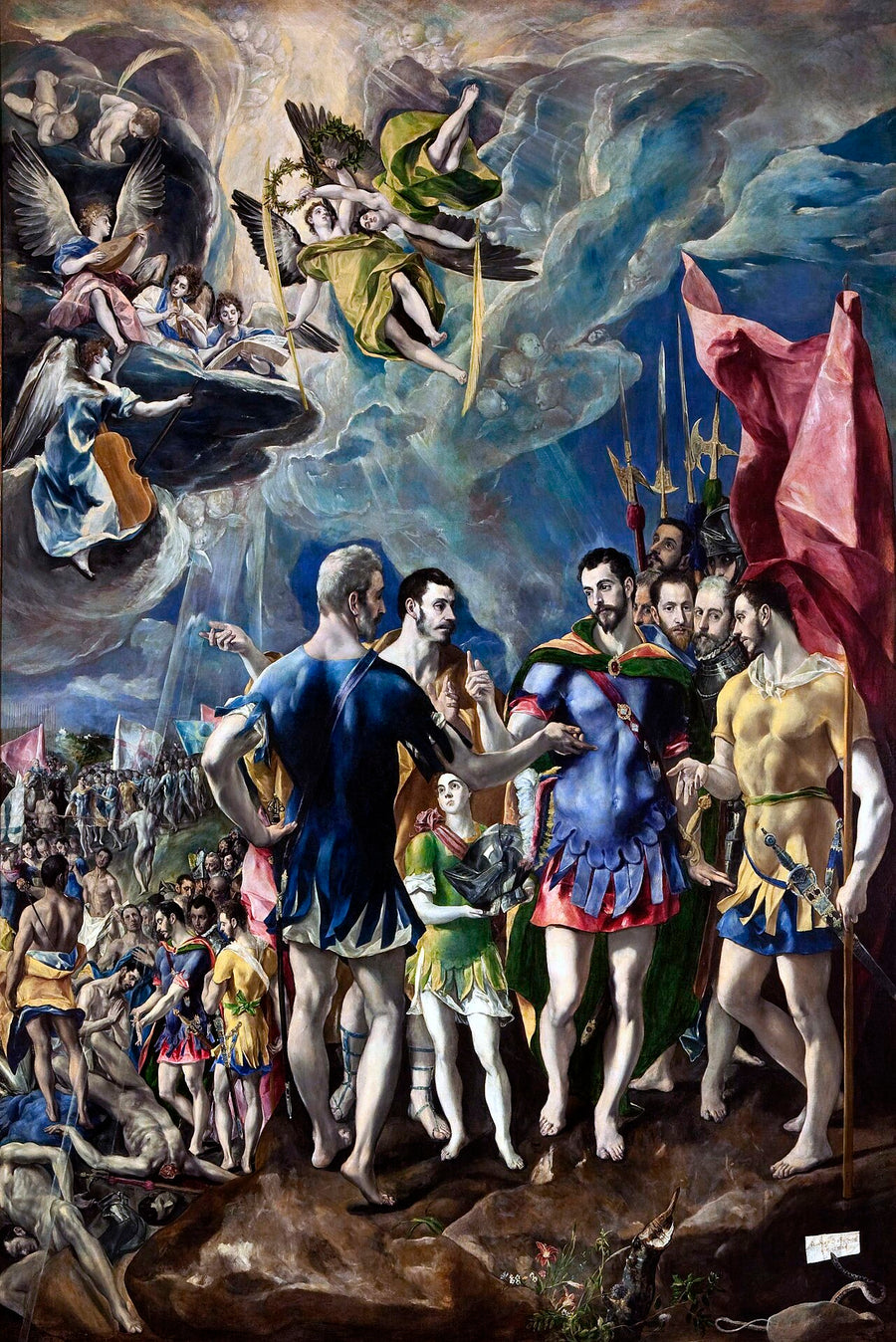 Le martyre de saint Maurice et de la légion thébaine, peinture du Greco, monastère de l'Escurial