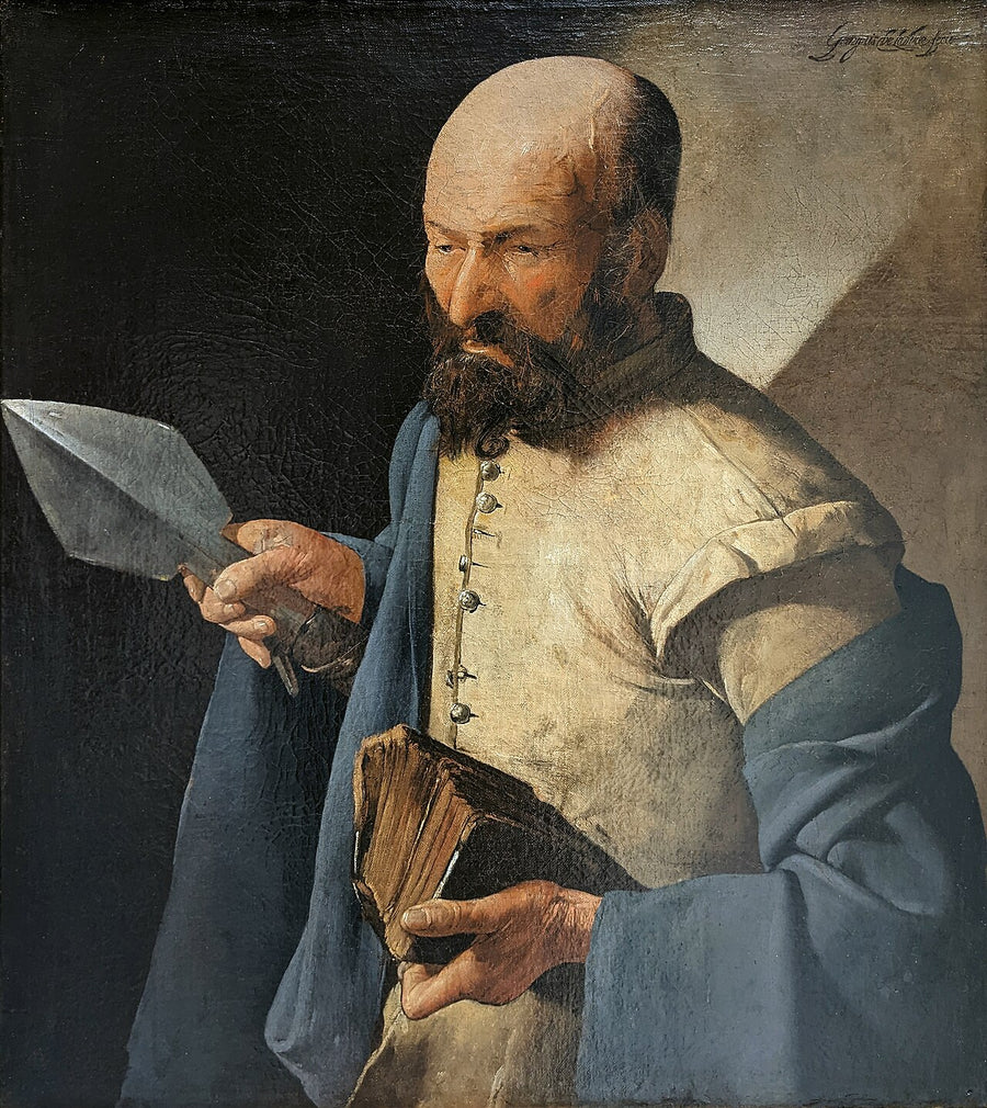 Saint Thomas apôtre tenant la pique, peinture de Georges de La Tour, musée du Louvre