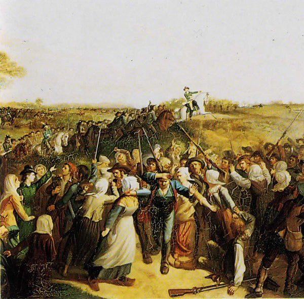 Champ de bataille de Torfou (19 septembre 1793) — illustration : Bataille de Torfou (Wikipedia FR)